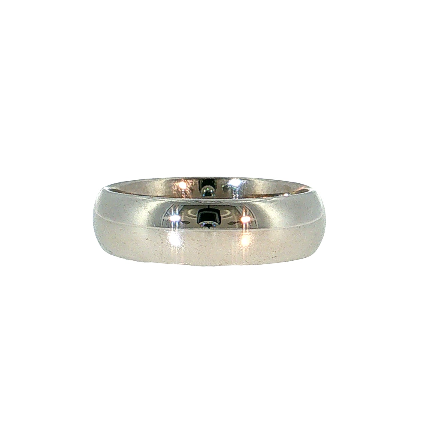 Men's 6.75mm Half Round Wedding Band 14k