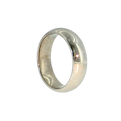 Men's 6.75mm Half Round Wedding Band 14k