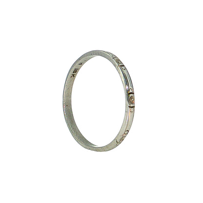 Antique Art Deco Orange Blossom Wedding Band 18k