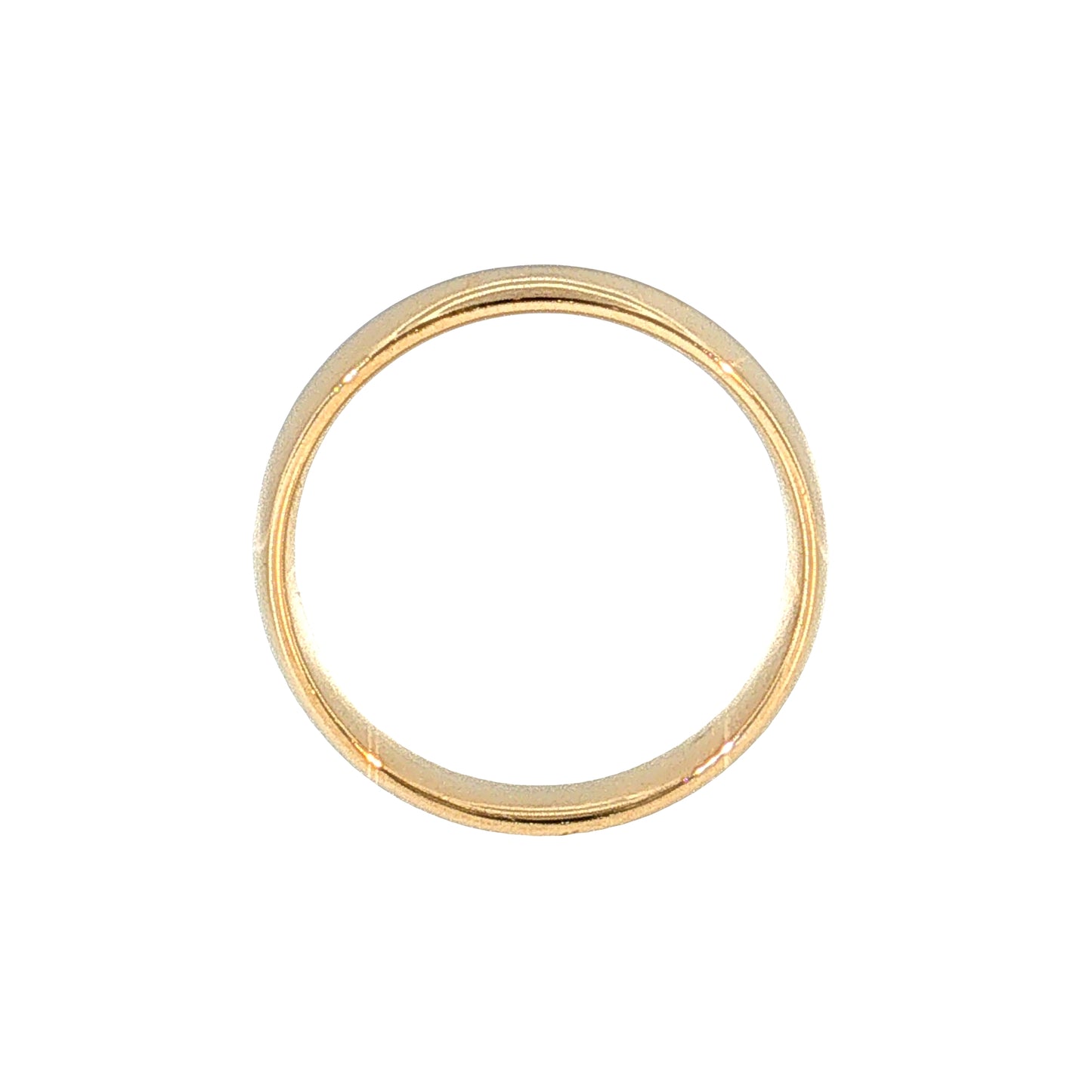 6mm Men's Half Round Wedding Band 14k Yellow Gold