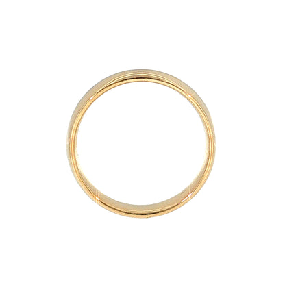 6mm Men's Half Round Wedding Band 14k Yellow Gold