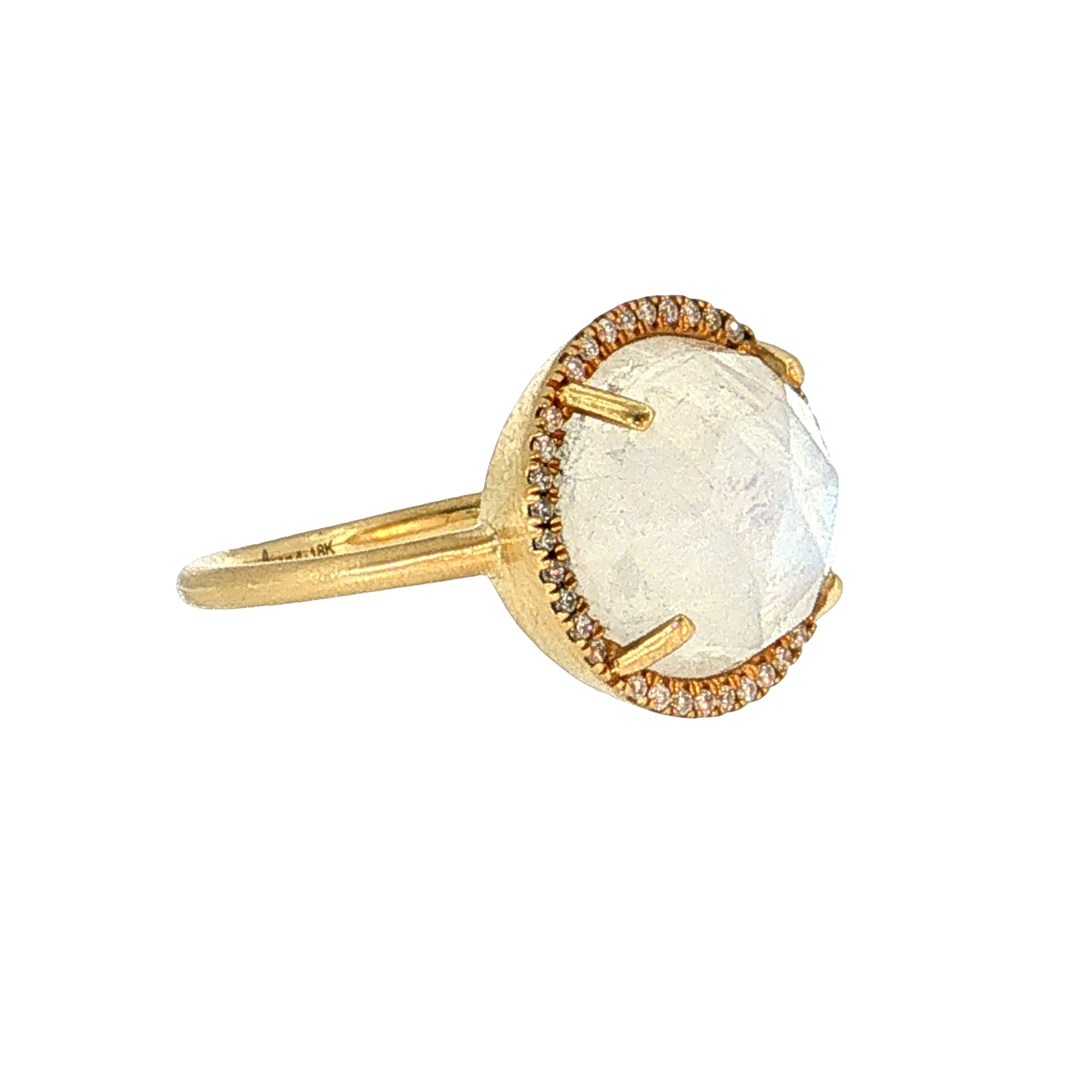 Irene Neuwirth Moonstone & Diamond Cocktail Ring 18k