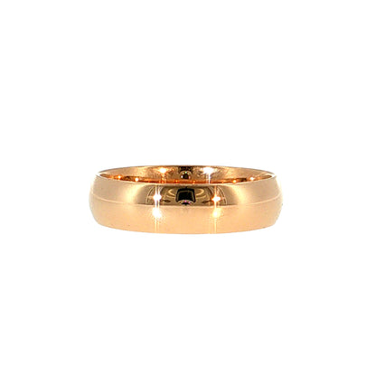 Antique Victorian Men's Wedding Band 14k Rose Gold