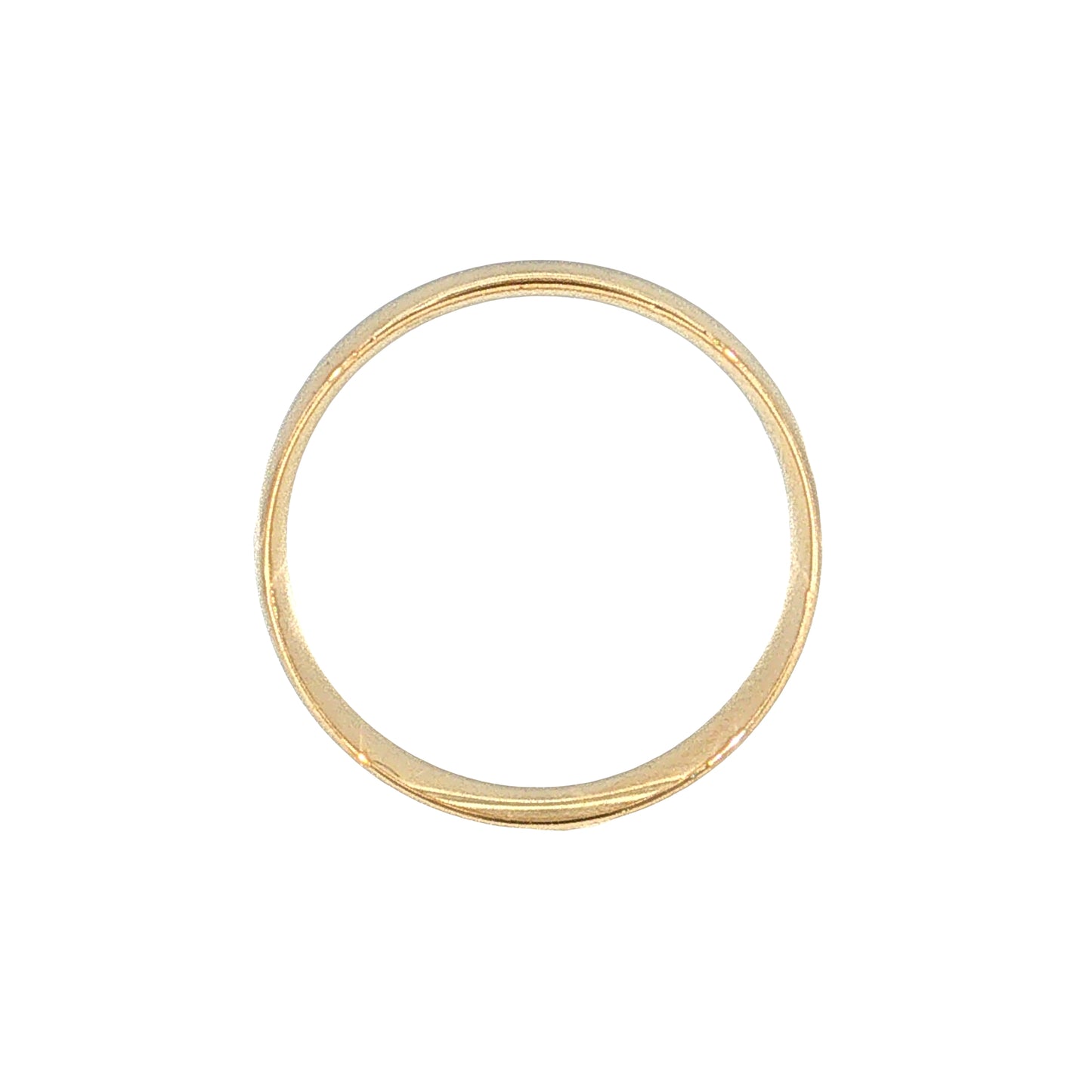 Men's European Profile Wedding Band 14k Yellow Gold