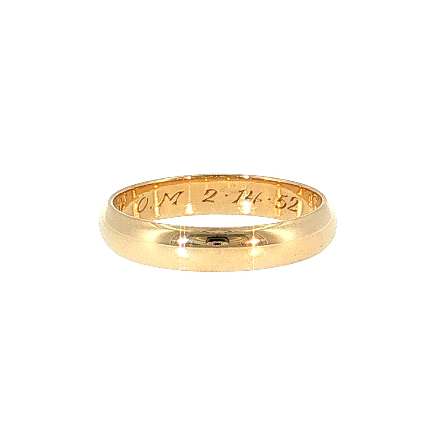 Vintage Mid-Century Men's Wedding Band 14k