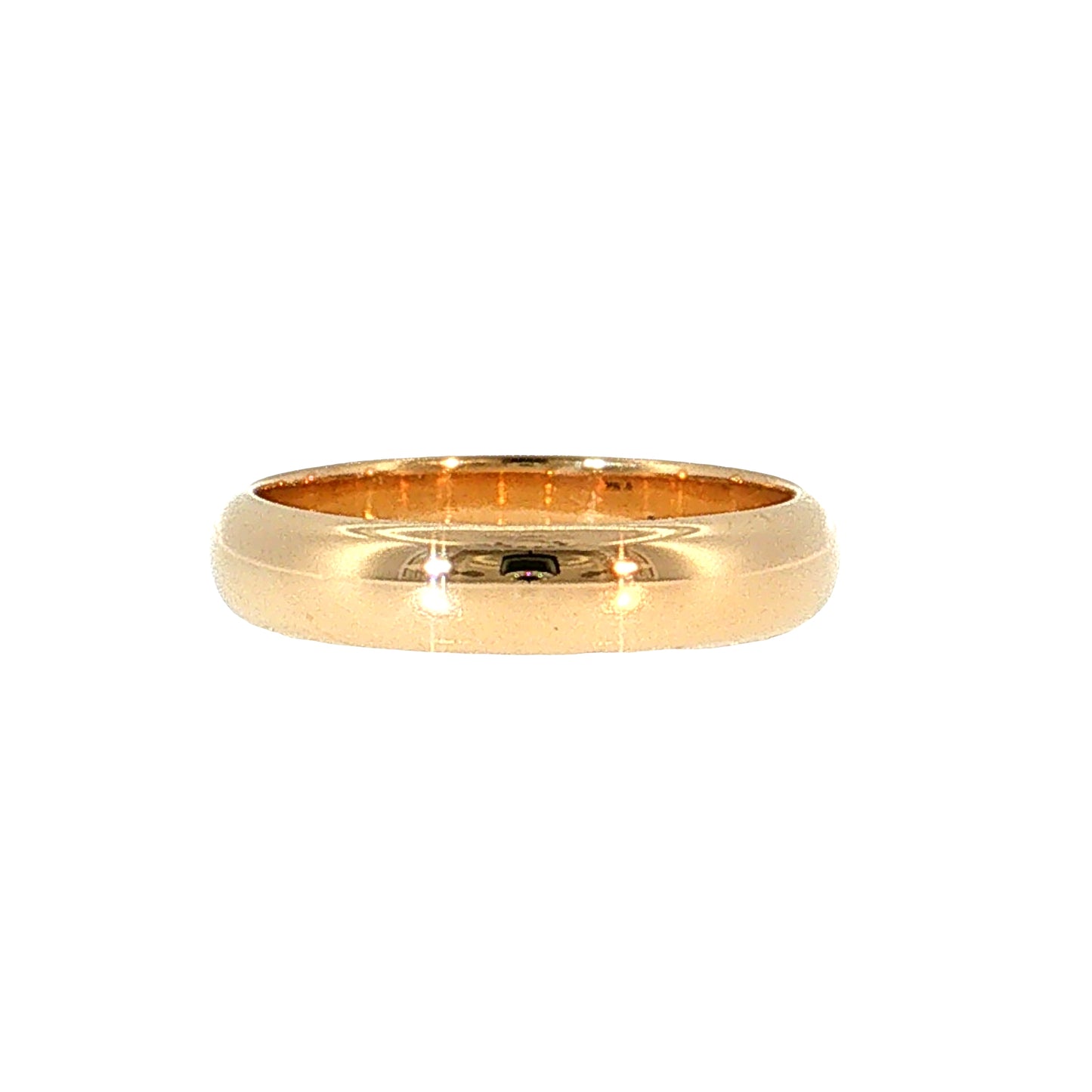 Men's Modern Wedding Band 14k Yellow Gold