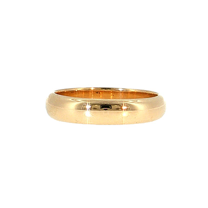 Men's Modern Wedding Band 14k Yellow Gold
