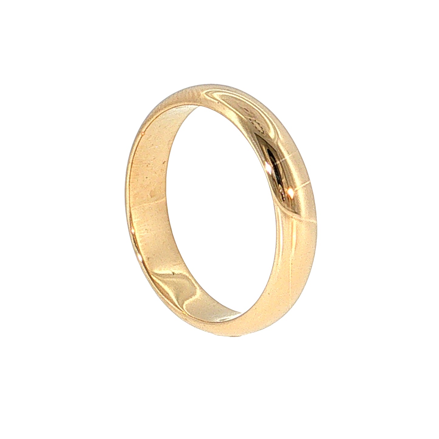 Men's Modern Wedding Band 14k Yellow Gold