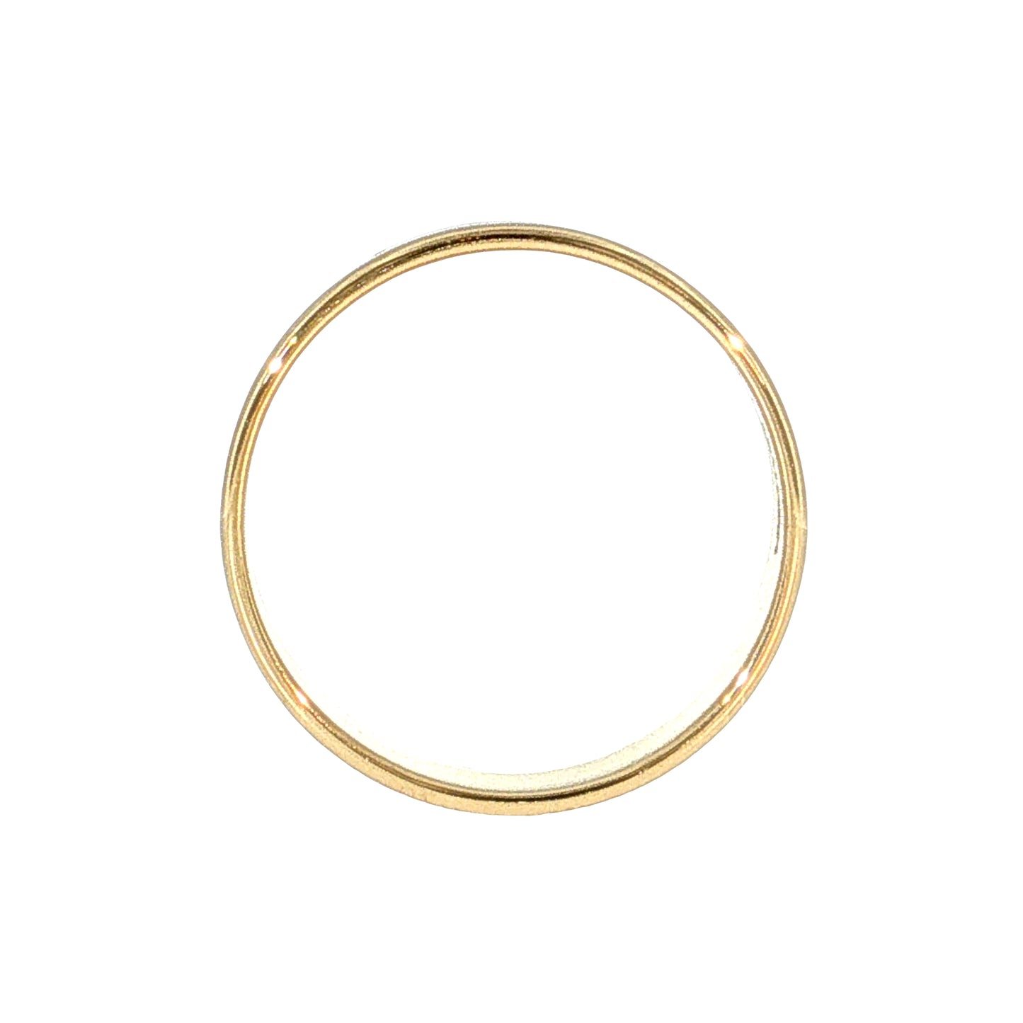 Men's 6mm Flat Edge Wedding Band 14k Yellow Gold