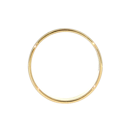 Men's 6mm Flat Edge Wedding Band 14k Yellow Gold