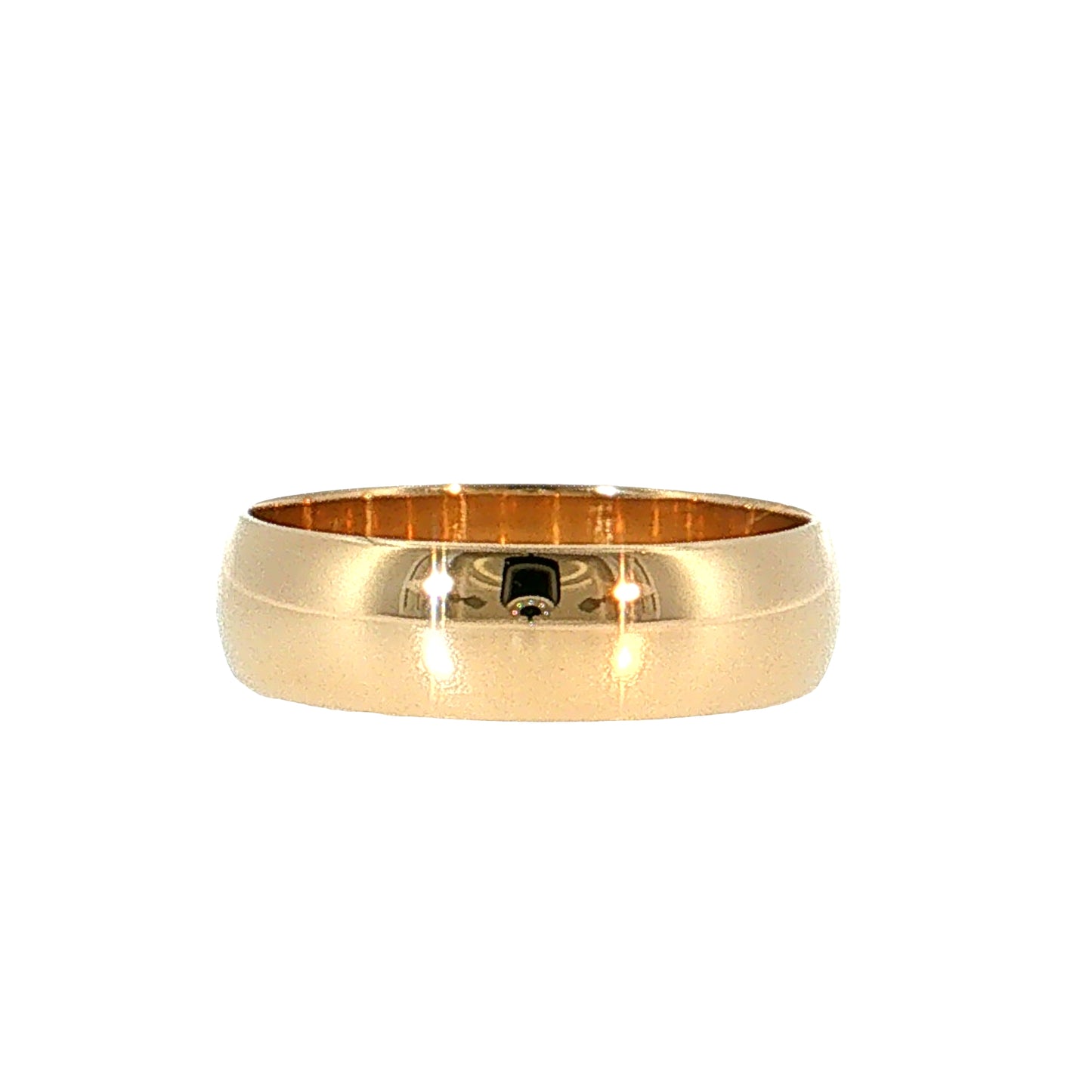 Men's 6mm European Wedding Band 14k Yellow Gold