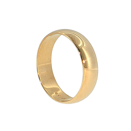 Men's 6mm European Wedding Band 14k Yellow Gold