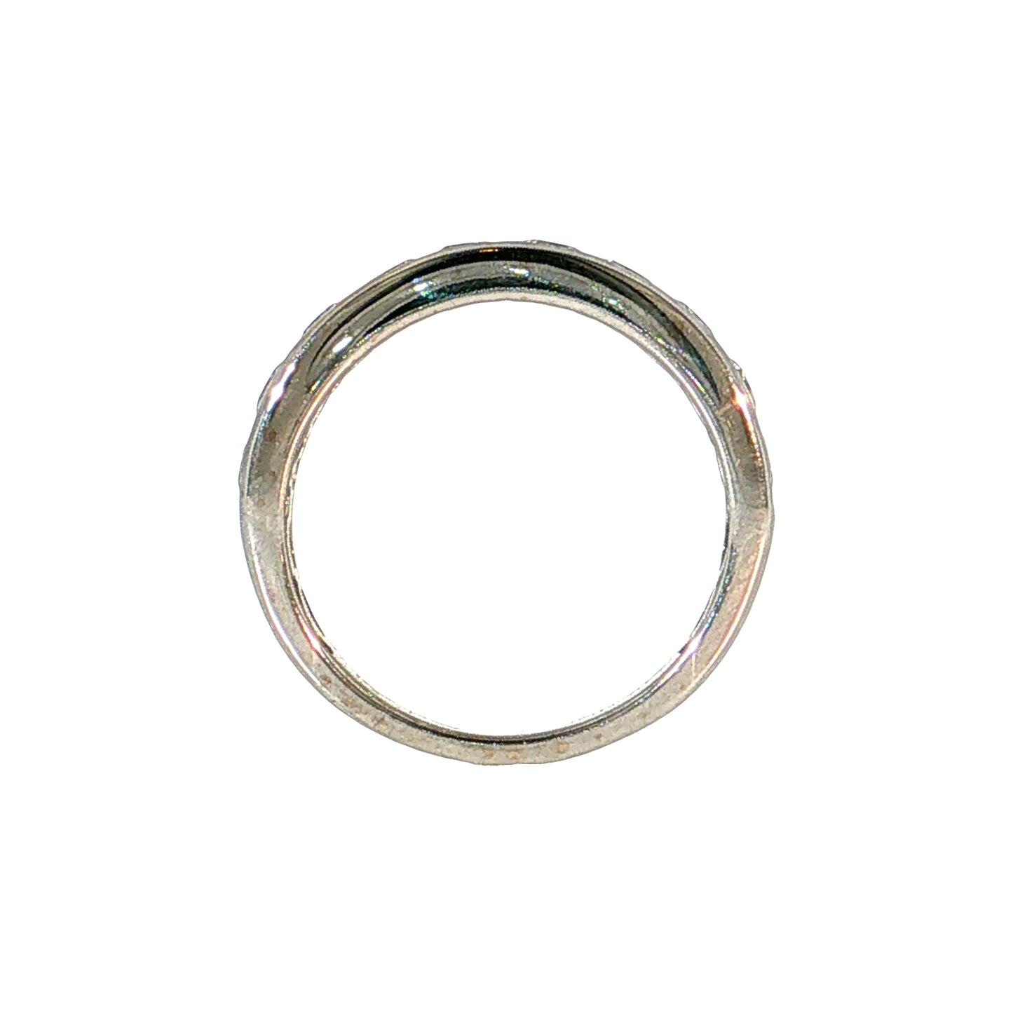 1.10 Diamond Half-Eternity Wedding Band 14k White Gold