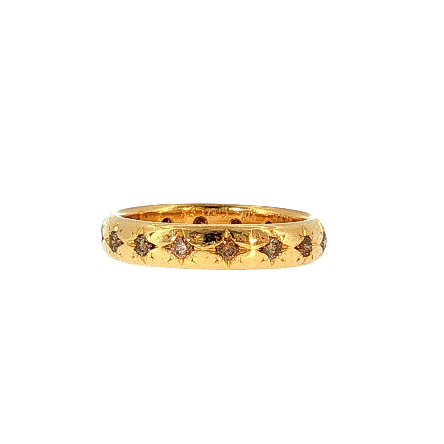 Caroline Ellen Eternity Wedding Band 20k Yellow Gold