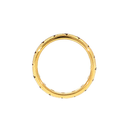 Caroline Ellen Eternity Wedding Band 20k Yellow Gold