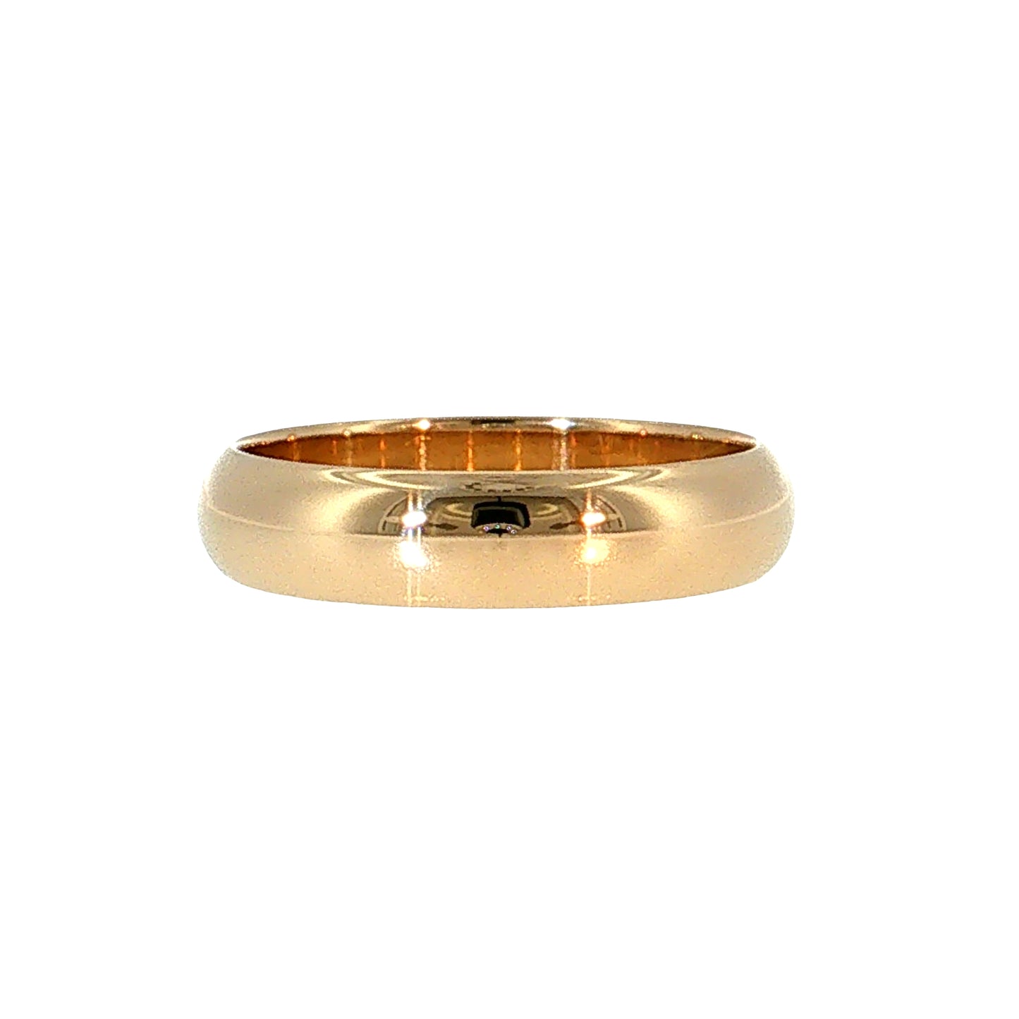 Classic Men's Wedding Band 14k Yellow Gold