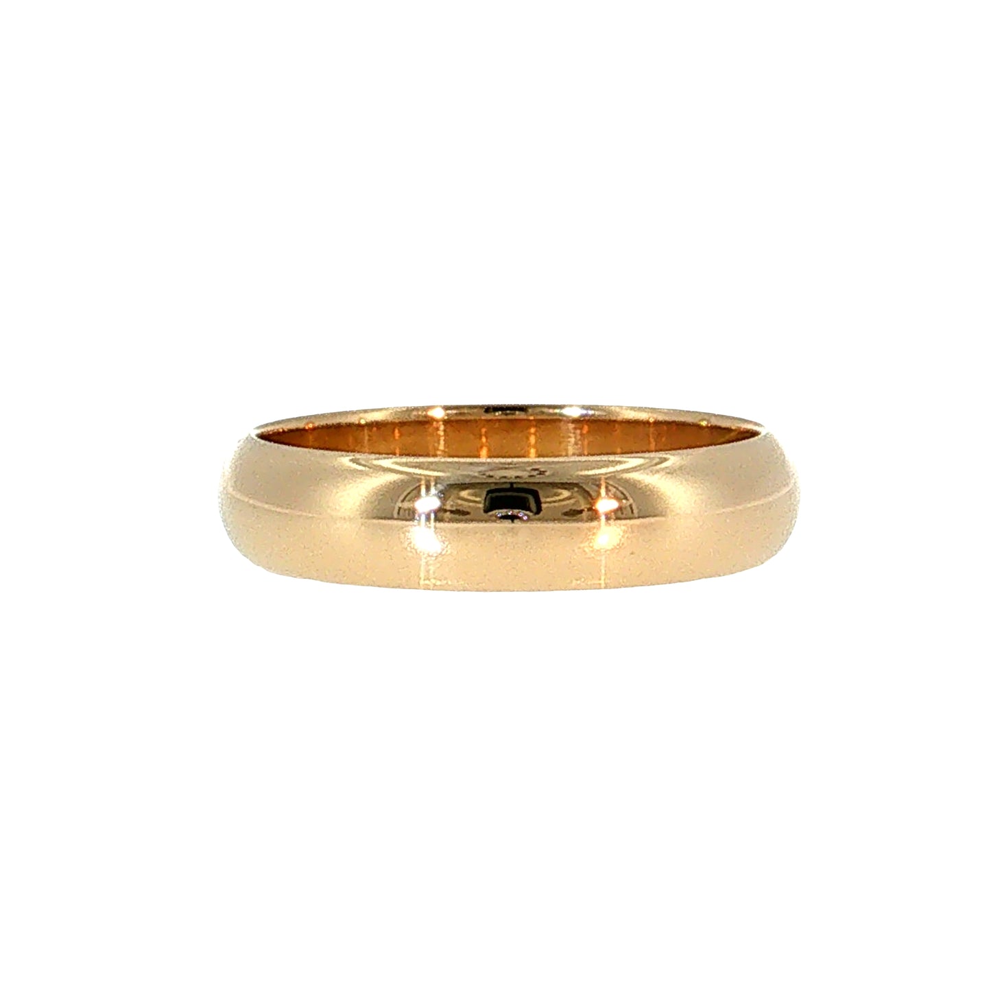 Classic Men's Wedding Band 14k Yellow Gold