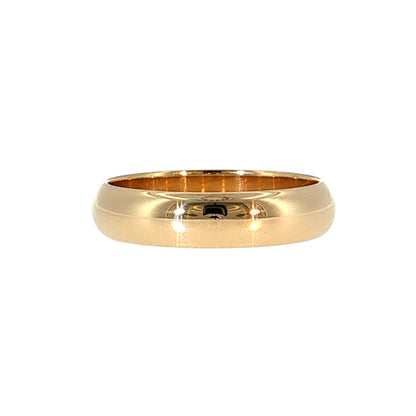 Classic Men's Wedding Band 14k Yellow Gold