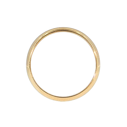 Classic Men's Wedding Band 14k Yellow Gold
