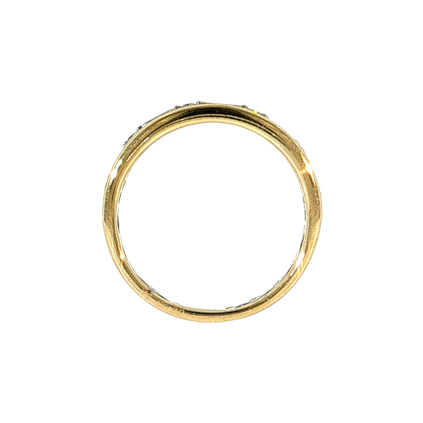.52 Diamond Half Eternity Band 14k Yellow Gold