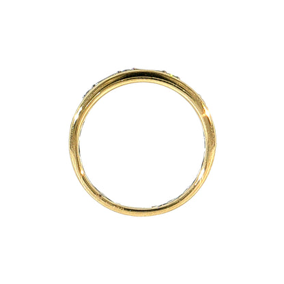.52 Diamond Half Eternity Band 14k Yellow Gold