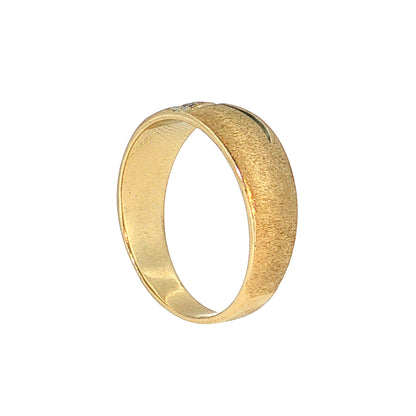 Vintage Mid-Century Diamond Three Stone Wedding Band 14k