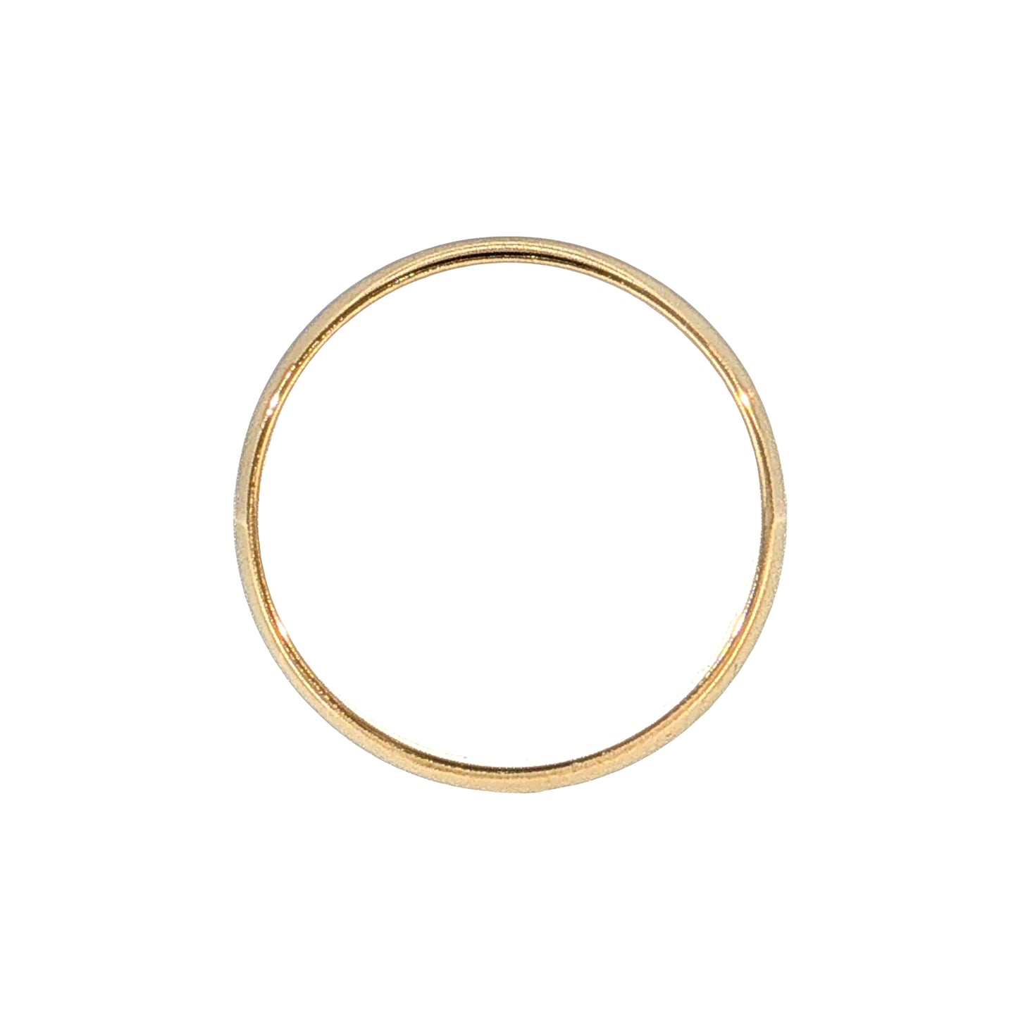 4mm Men's Half Round Wedding Band 14k Yellow Gold