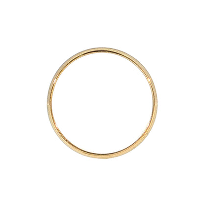4mm Men's Half Round Wedding Band 14k Yellow Gold