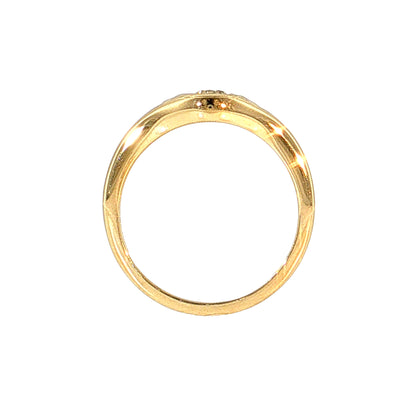 .25 Diamond Three Stone Engagement Ring 14k Yellow Gold