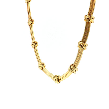 Tiffany & Co. Love Knot Necklace 18k Yellow Gold