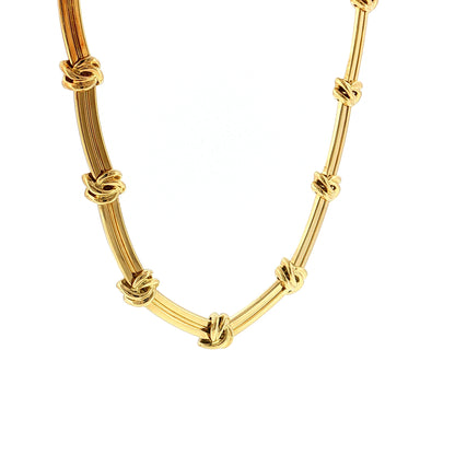 Tiffany & Co. Love Knot Necklace 18k Yellow Gold