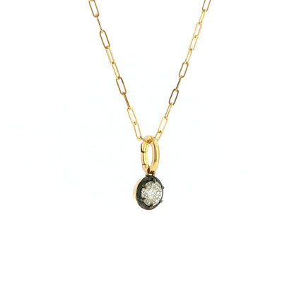 .66 Round Diamond Solitaire Pendant Necklace 18k
