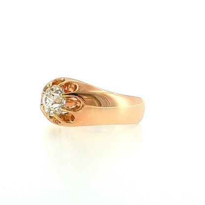 1.11 Vintage Victorian Diamond Engagement Ring 14k
