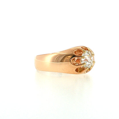 1.11 Vintage Victorian Diamond Engagement Ring 14k