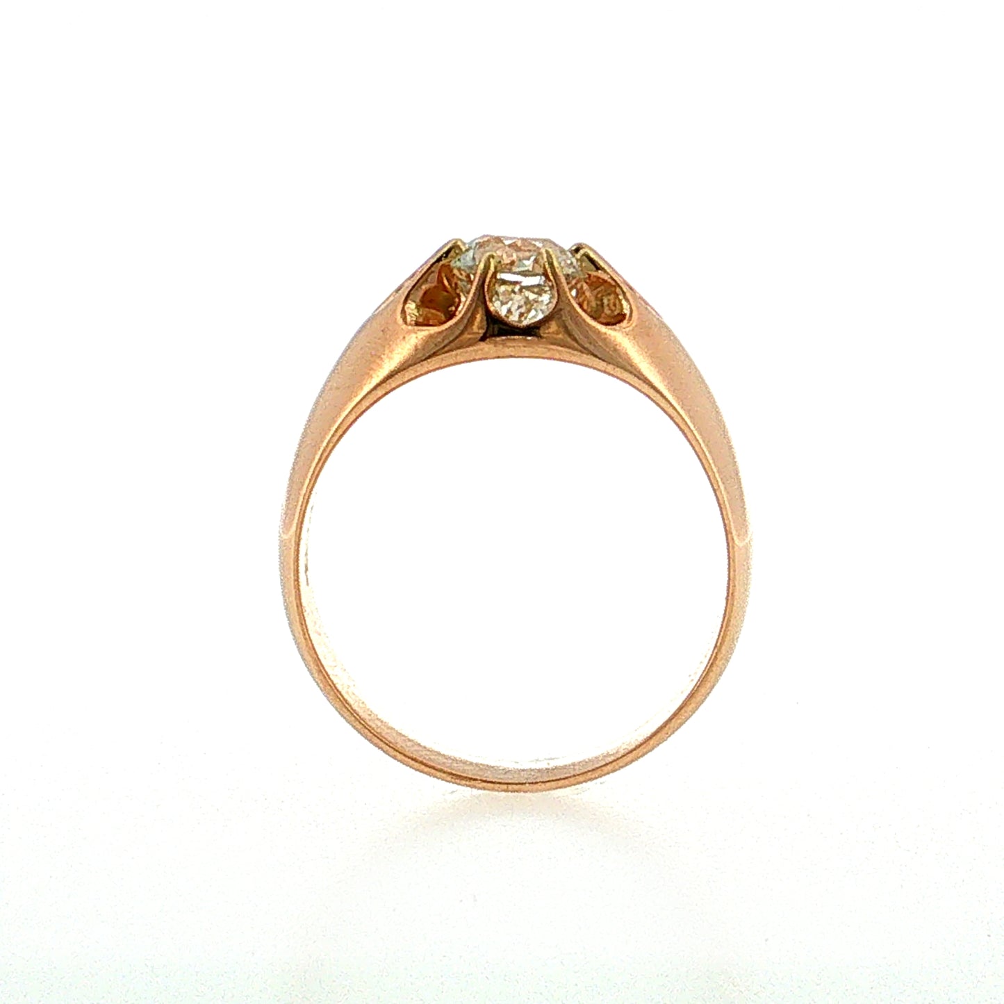 1.11 Vintage Victorian Diamond Engagement Ring 14k