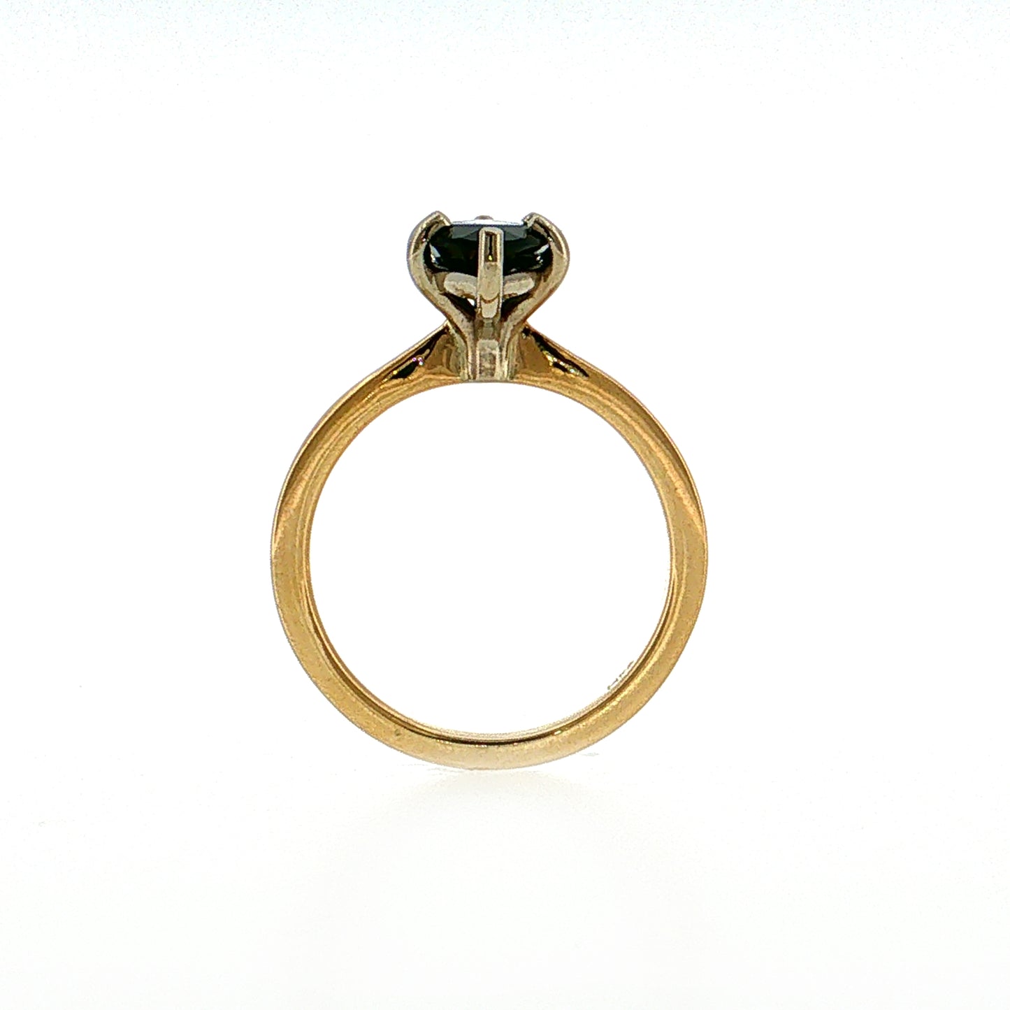 2.78 Marquise Green Sapphire Engagement Ring 14k