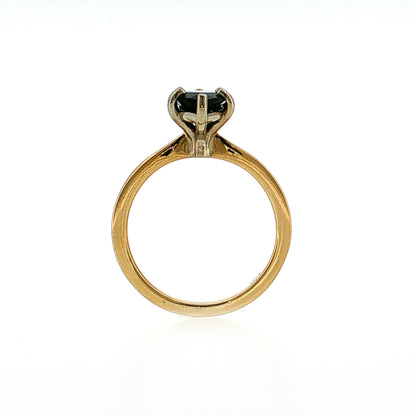 2.78 Marquise Green Sapphire Engagement Ring 14k