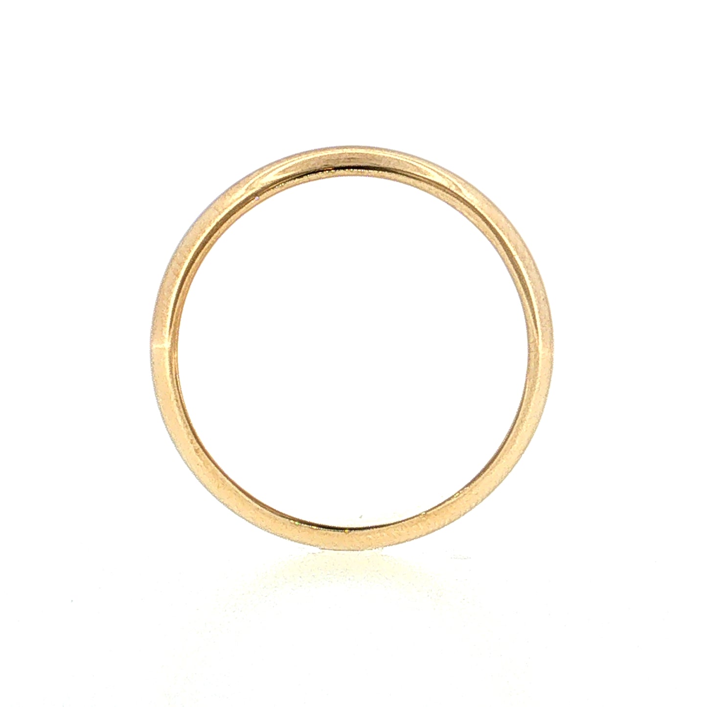 Men's 5mm Half Round Wedding Band 14k Yellow Gold