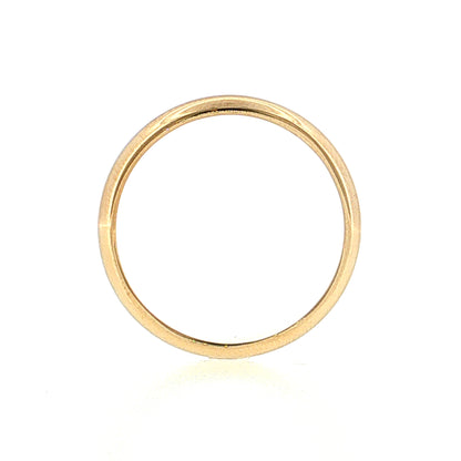 Men's 5mm Half Round Wedding Band 14k Yellow Gold