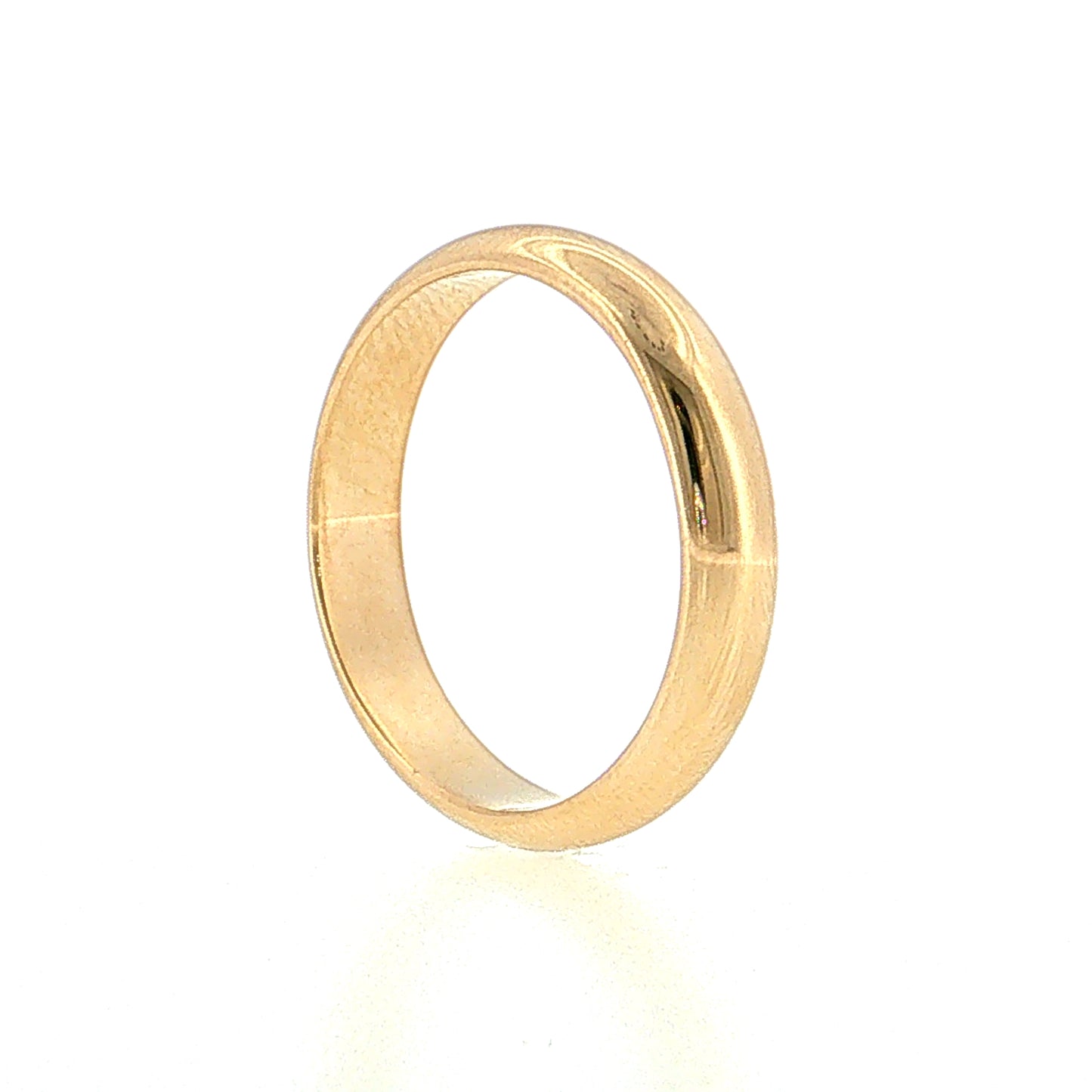 Men's 5mm Half Round Wedding Band 14k Yellow Gold