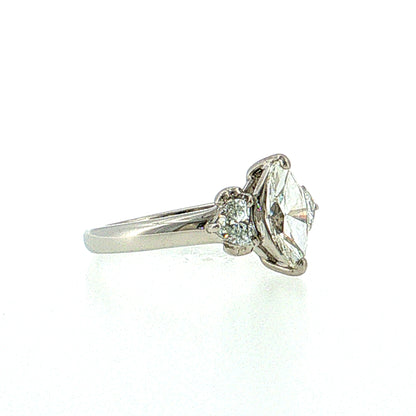 1.01 Marquise Diamond Engagement Ring Platinum