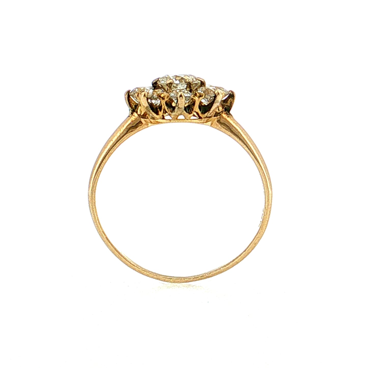 1.09 Victorian Old European Diamond Engagement Ring 18k