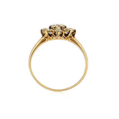 1.09 Victorian Old European Diamond Engagement Ring 18k