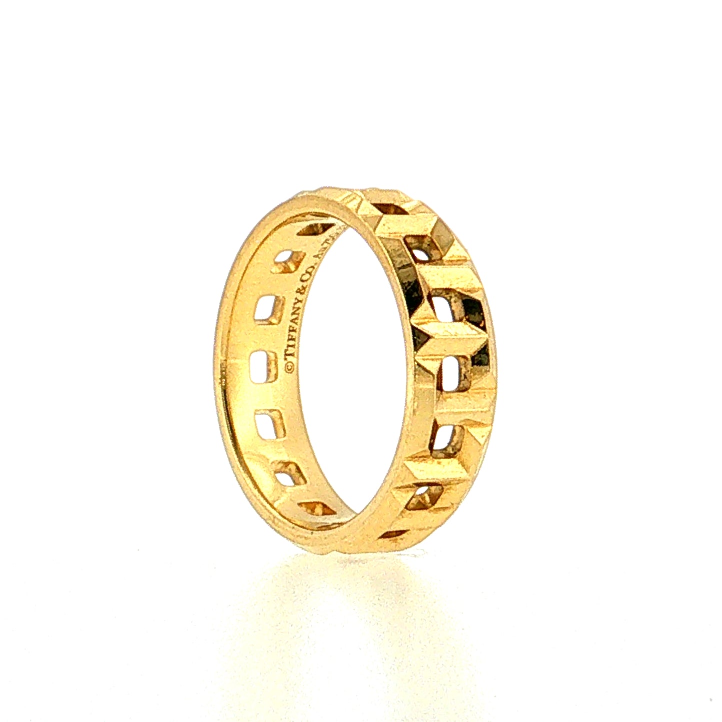 Tiffany & Co. T True Open Geometric Ring 18k Yellow Gold