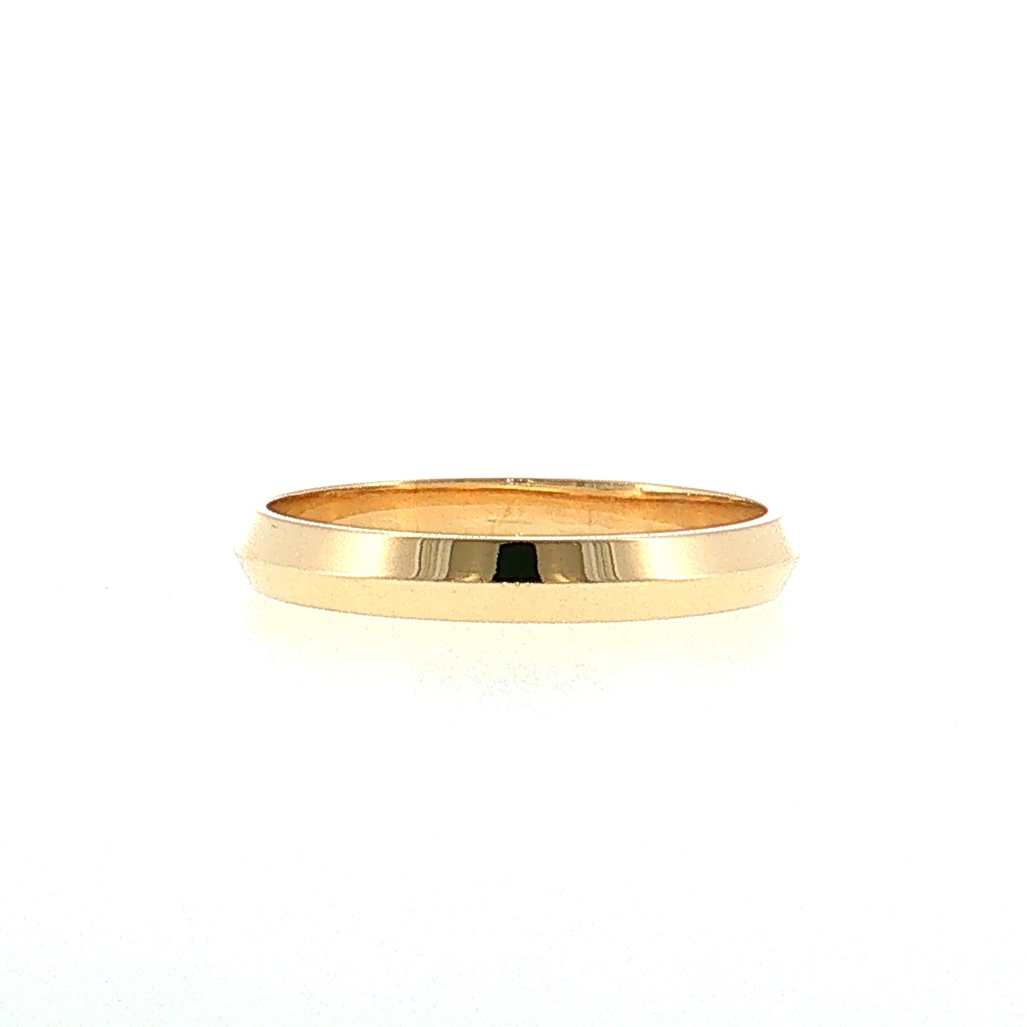 3mm Men's Knife Edge Wedding Band 14k