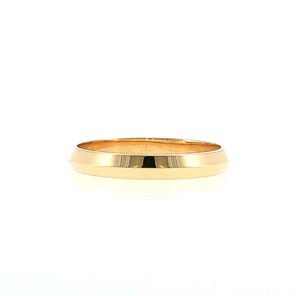 3mm Men's Knife Edge Wedding Band 14k