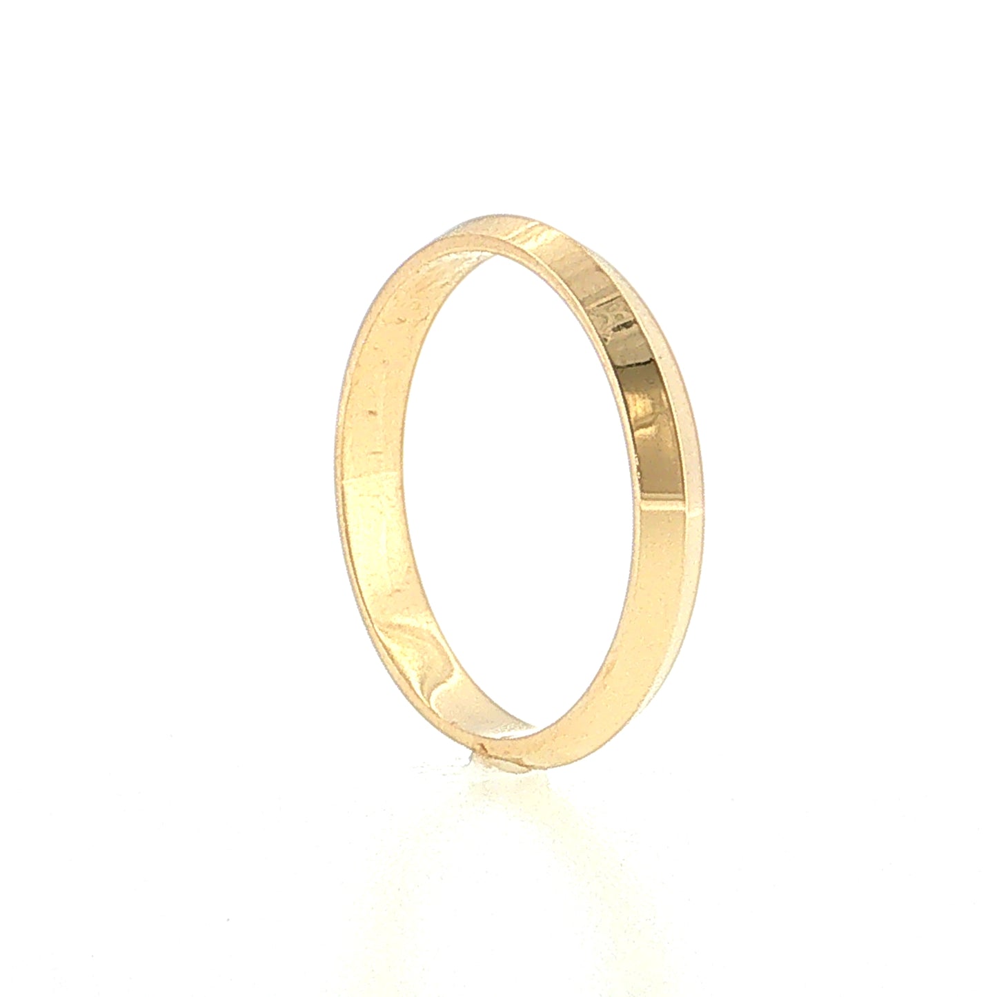 3mm Men's Knife Edge Wedding Band 14k