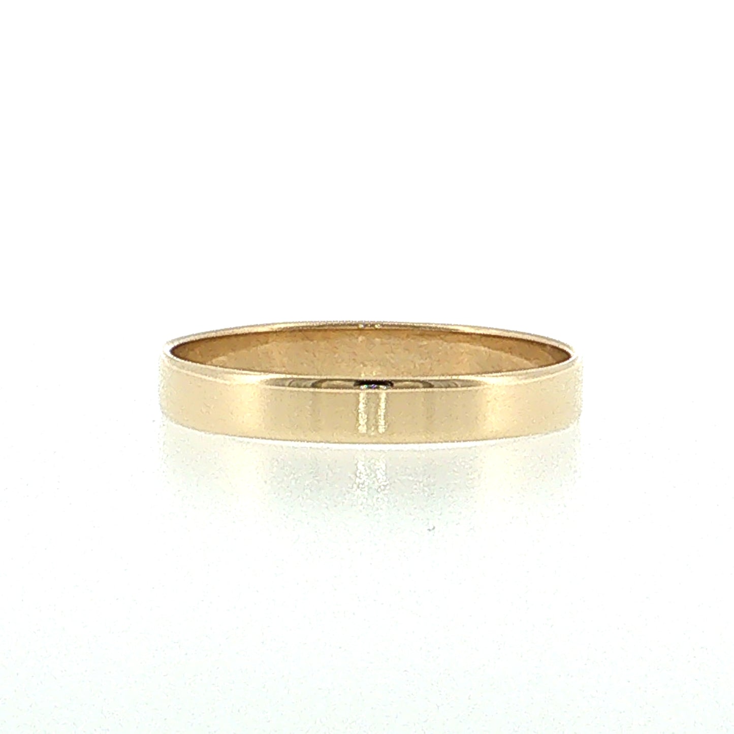 3mm Flat Edge Wedding Band 14k Yellow Gold