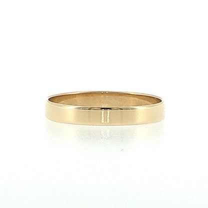 3mm Flat Edge Wedding Band 14k Yellow Gold