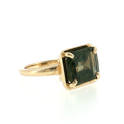 7.75 East-West Sapphire Solitaire Ring 14k